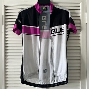 ALE Cycling Women’s Jersey in Black, White, and Pink Magenta L to XL
